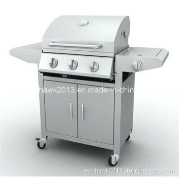 Stainless Steel Gas BBQ Grill for 3 Burners with CE